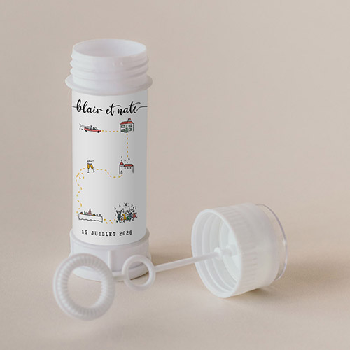 Tube à bulle de mariage Timeline à personnaliser