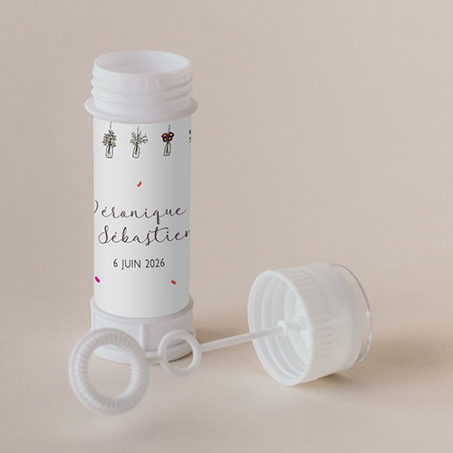 Tube à bulle de mariage Vases suspendus à personnaliser
