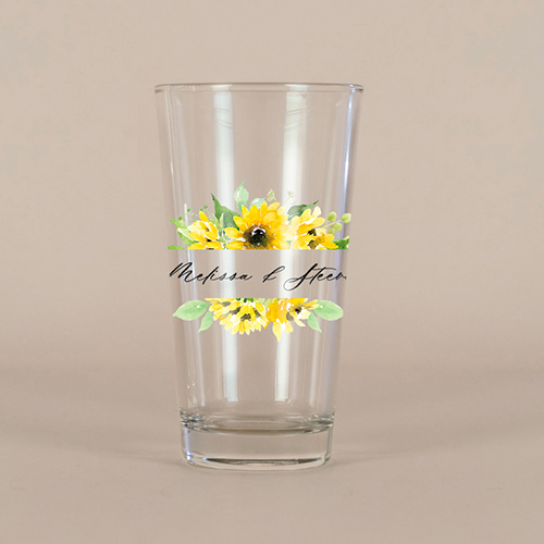 Verre à bière de mariage Ama à personnaliser