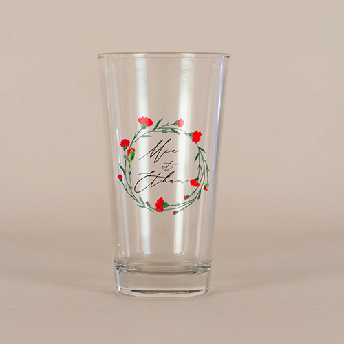 Verre à bière de mariage Dellus à personnaliser