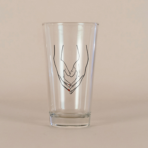 Verre à bière de mariage Lola à personnaliser