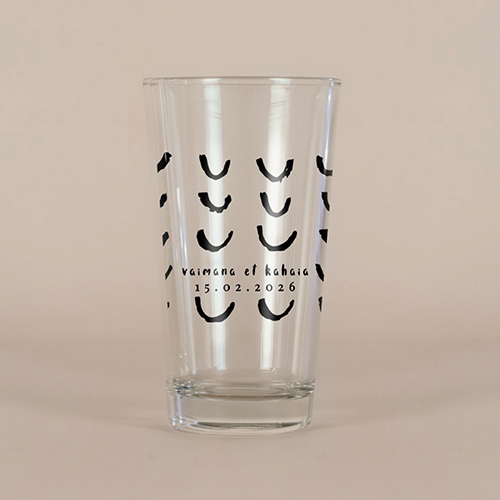 Verre à bière de mariage Post-scriptum à personnaliser