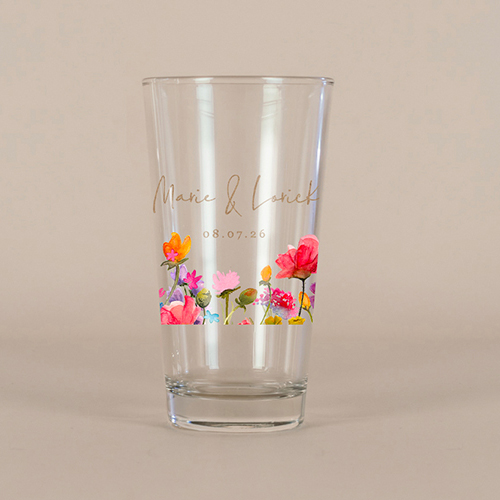 Verre à bière de mariage Stellaire à personnaliser