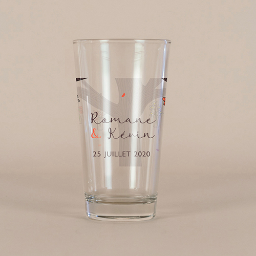 Verre à bière de mariage Vases suspendus à personnaliser