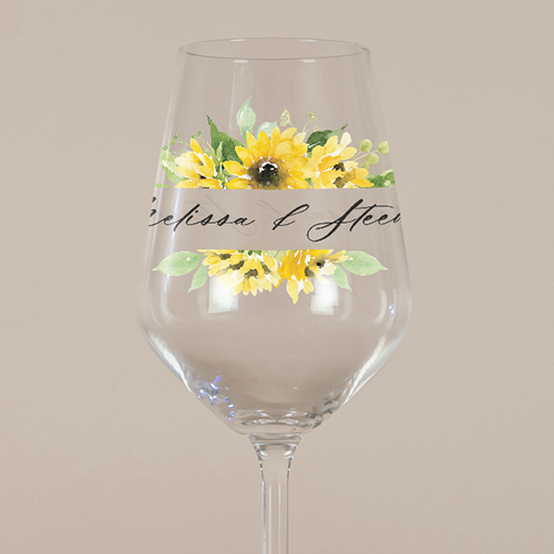 Verre à vin de mariage Ama à personnaliser