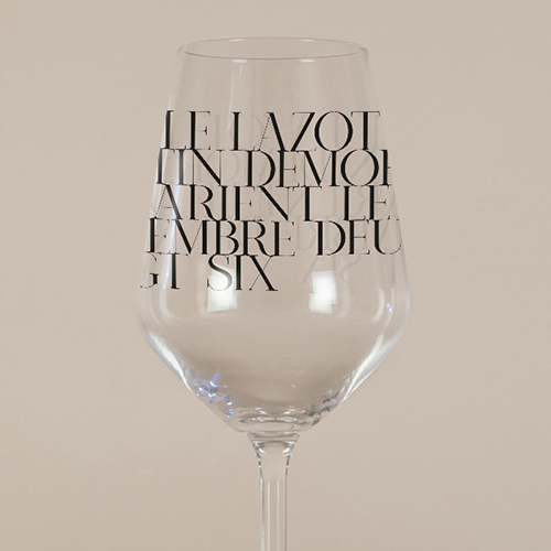Verre à vin de mariage Austin à personnaliser