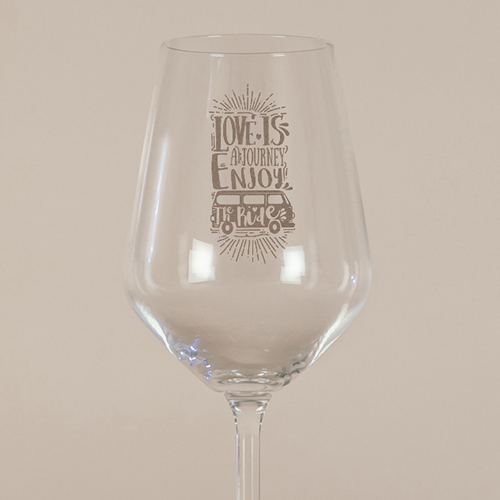 Verre à vin de mariage Journey à personnaliser