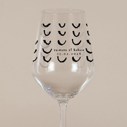 Verre à vin de mariage Post-scriptum à personnaliser