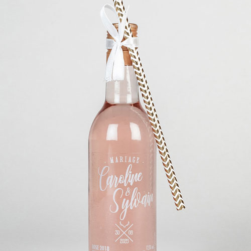 Rosé de mariage Bois à personnaliser