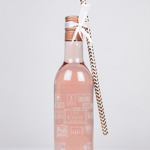 Rosé de mariage Cadres à personnaliser