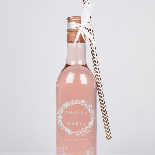 Rosé de mariage Couronne à personnaliser