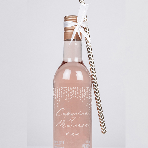 Rosé de mariage Glitter à personnaliser