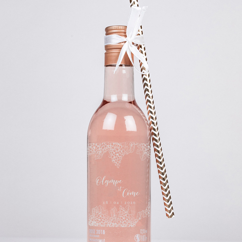 Rosé de mariage Grappes à personnaliser