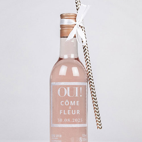 Rosé de mariage Oui à personnaliser