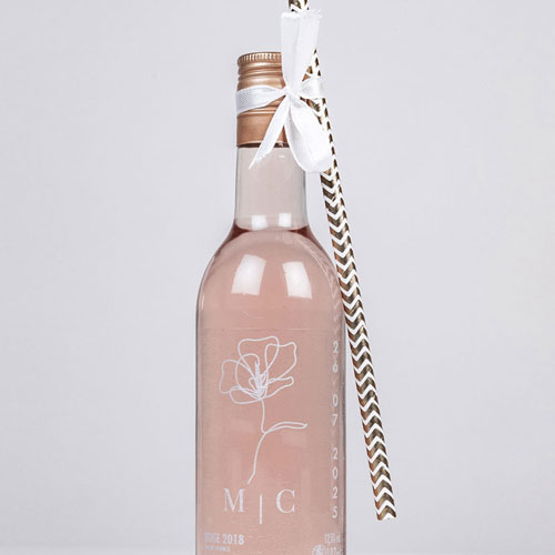 Rosé de mariage Terracotta à personnaliser