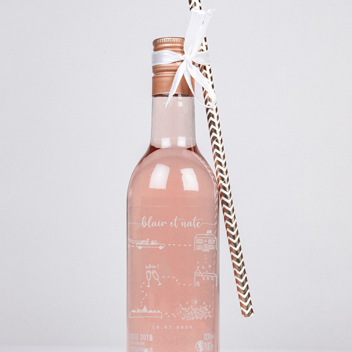 Rosé de mariage Timeline à personnaliser