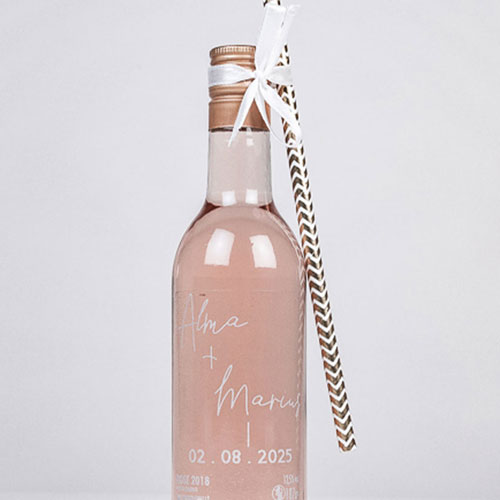 Rosé de mariage Warp à personnaliser