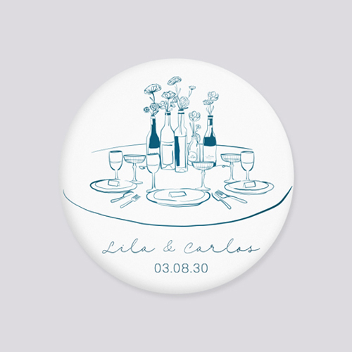 Badge de mariage Constance à personnaliser