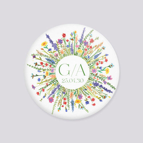 Badge de mariage Eden à personnaliser