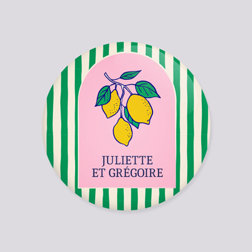 Badge de mariage Zestine à personnaliser