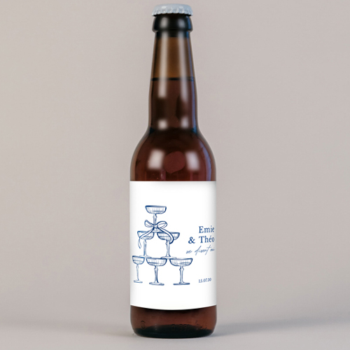 Bière de mariage Cristel à personnaliser