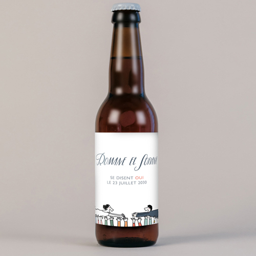 Bière de mariage Crowd Surfin à personnaliser