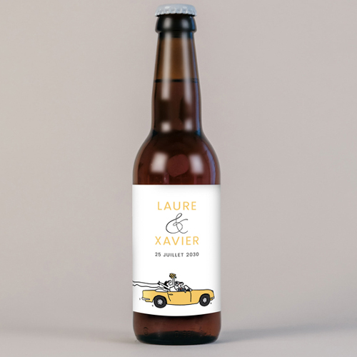 Bière de mariage Décapotable à personnaliser