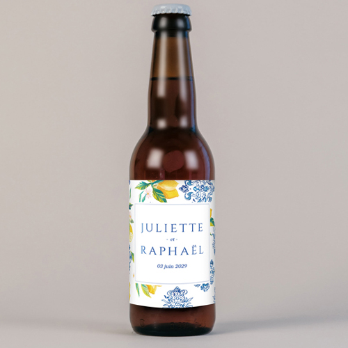 Bière de mariage Lemon Vibes à personnaliser