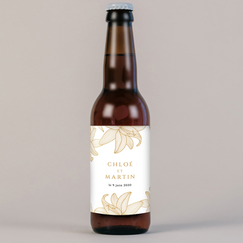 Bière de mariage Lys à personnaliser