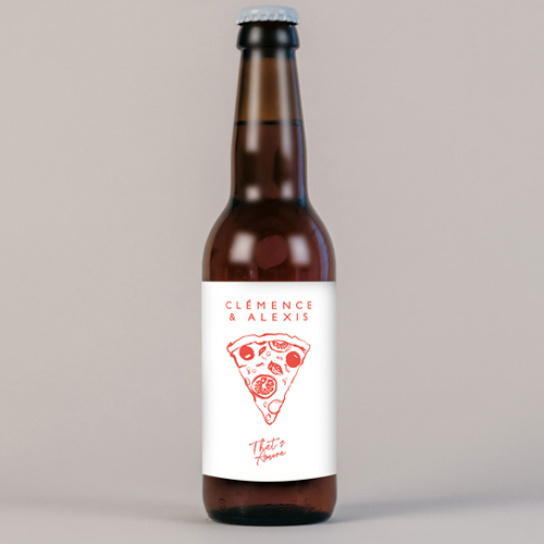 Bière de mariage Margherita à personnaliser