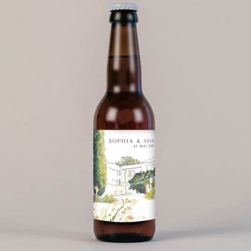 Bière de mariage Mas à personnaliser