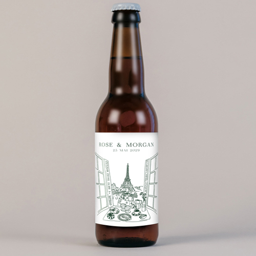 Bière de mariage Paris à personnaliser
