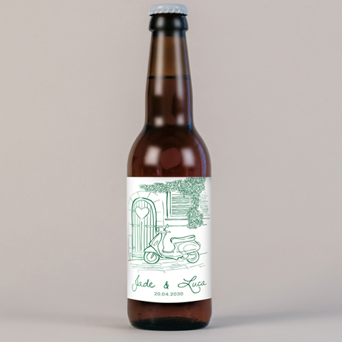 Bière de mariage Stella à personnaliser