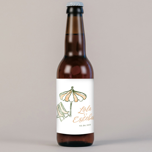 Bière de mariage Transat à personnaliser