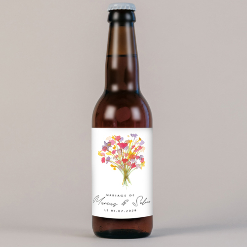Bière de mariage Vibrance à personnaliser