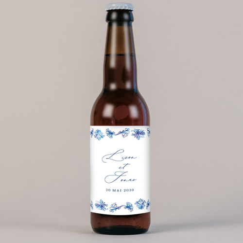 Bière de mariage Volute à personnaliser