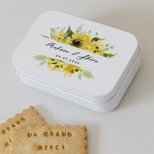 Boîte métal :univers de mariage Ama à personnaliser