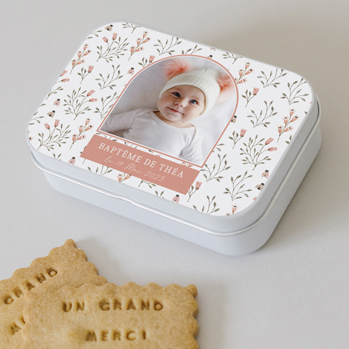 Boîte métal :univers de mariage Aurélys à personnaliser