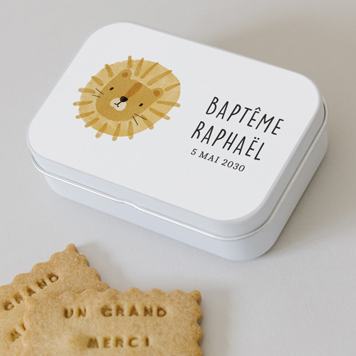 Boîte métal :univers de mariage Felinaé à personnaliser