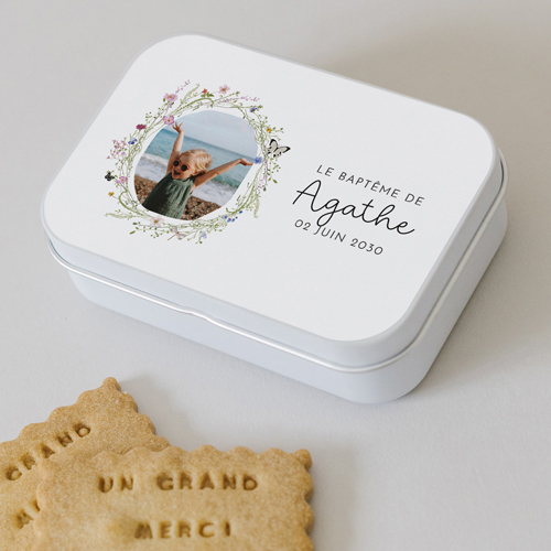 Boîte métal :univers de mariage Seraphina à personnaliser