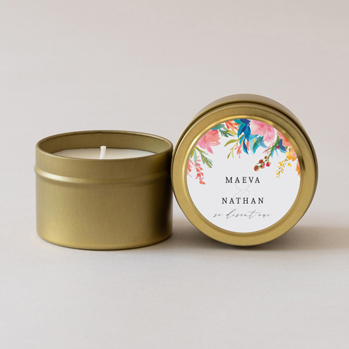 Bougie métal de mariage Elixir à personnaliser