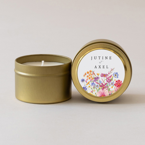 Bougie métal de mariage Jubile à personnaliser