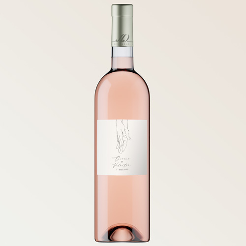Bouteille de vin de mariage Alliance à personnaliser