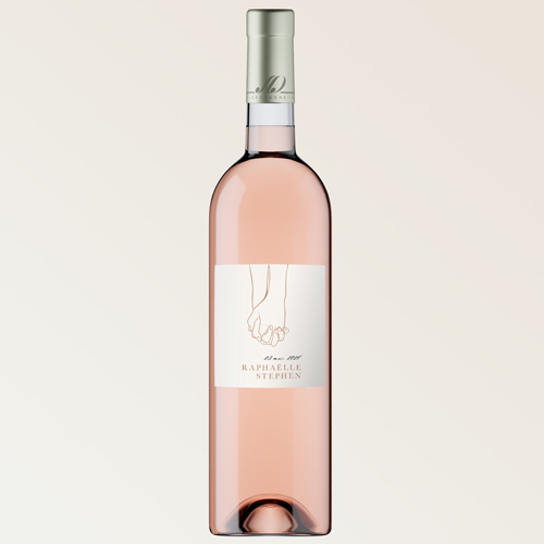 Bouteille de vin de mariage Cody à personnaliser