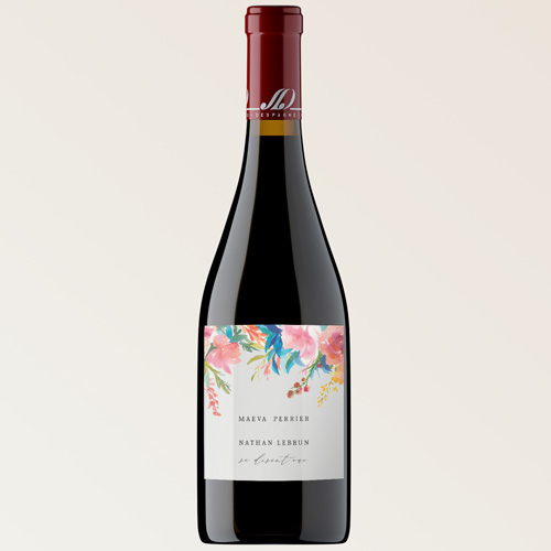 Bouteille de vin de mariage Elixir à personnaliser