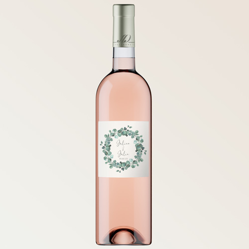 Bouteille de vin de mariage Ema à personnaliser