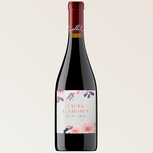 Bouteille de vin de mariage Florène à personnaliser
