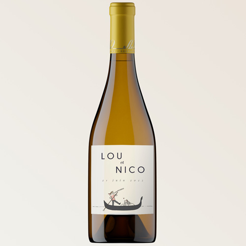 Bouteille de vin de mariage Gondole à personnaliser