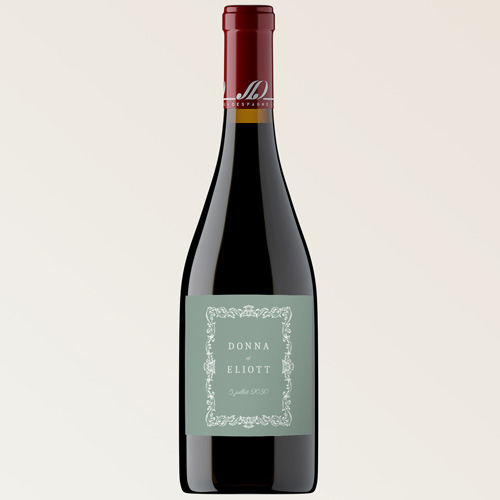 Bouteille de vin de mariage Leonor à personnaliser