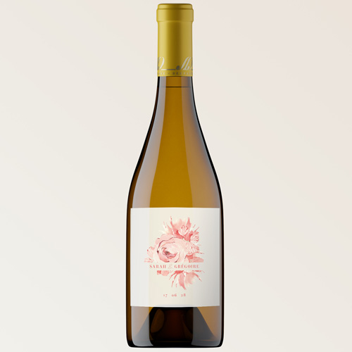 Bouteille de vin de mariage Liliola à personnaliser